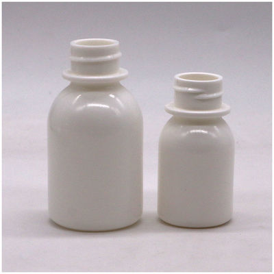 Bouteille de médicament liquide oral en PE blanc de 30 ml avec couvercle à l' anti-enfant et capuchon CRC