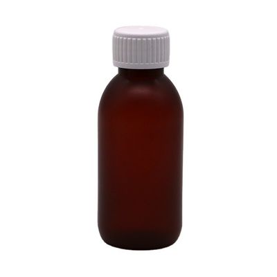 120 ml de sirop pour la toux, congé liquide rond, contenant une bouteille en plastique pour les déchets médicaux