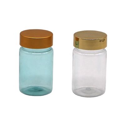 70 ml PET Petite bouteille transparente Contenant de médecine en plastique avec PS Couverture Service OEM