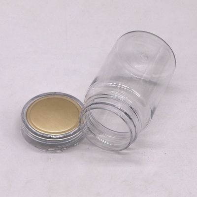 70 ml PET Petite bouteille transparente Contenant de médecine en plastique avec PS Couverture Service OEM