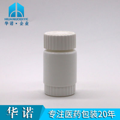 Bouteille en plastique carré en forme de bambou vide en HDPE de 60 ml pour complément médicinal