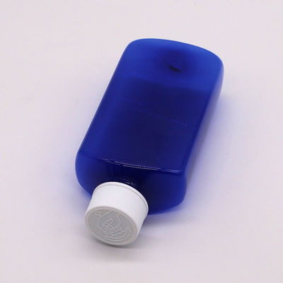 Logo personnalisé Bouteille de sirop de toux stérile carré en PET de 180 ml avec bouchon de sécurité pour enfants