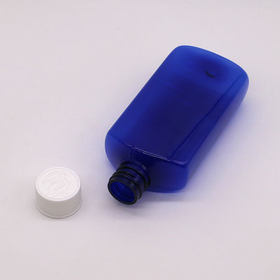 Logo personnalisé Bouteille de sirop de toux stérile carré en PET de 180 ml avec bouchon de sécurité pour enfants