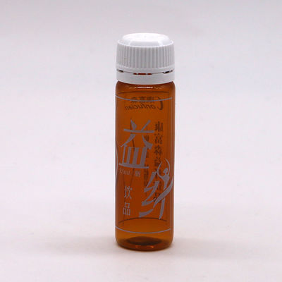 Bouteille de liquide oral de 15 ml PET Ambre Brun avec capuchon anti-altération pour emballage médical