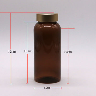 250 ml flacon en plastique PET pour supplément Pilule Capsule Composition de stockage de comprimés Matte Finition