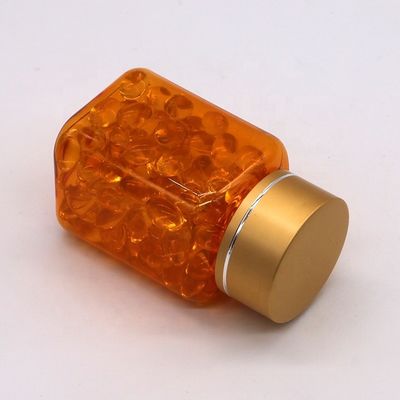 Bouteille de pilule transparente carré en PET de 90 ml avec différents capuchons de la société pharmaceutique chinoise