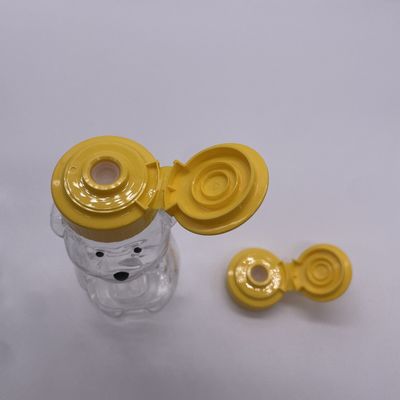 Bouteille de boissons en plastique en forme d'ours de qualité alimentaire de 200 ml avec bouchon à vis en aluminium