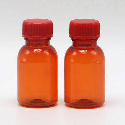 Bouteille de médicament liquide PET imperméable à la fuite avec bouchon 20ML/CC Collier Matériau PET