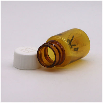 Emballage pharmaceutique Bouteille en plastique PET avec couleur transparente et sérigraphie