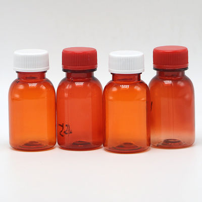 Bouteille de médicament liquide PET imperméable à la fuite avec bouchon 20ML/CC Collier Matériau PET