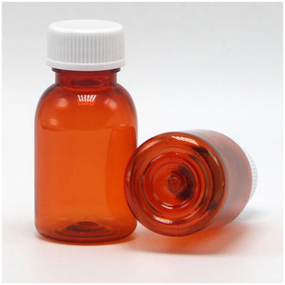 Bouteille de médicament liquide PET imperméable à la fuite avec bouchon 20ML/CC Collier Matériau PET