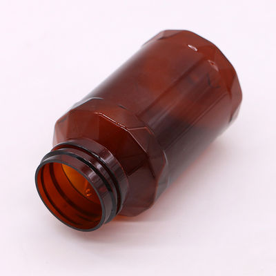 Bouteilles en plastique de forme unique en PET de 150 ml pour comprimés et capsules aux couleurs personnalisées