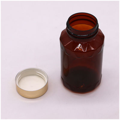 Bouteilles en plastique de forme unique en PET de 150 ml pour comprimés et capsules aux couleurs personnalisées