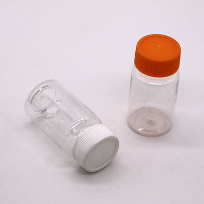 Bouteille liquide en plastique PET de 20 ml/cc avec insertion pour pilule et bouteille de médicament étanche