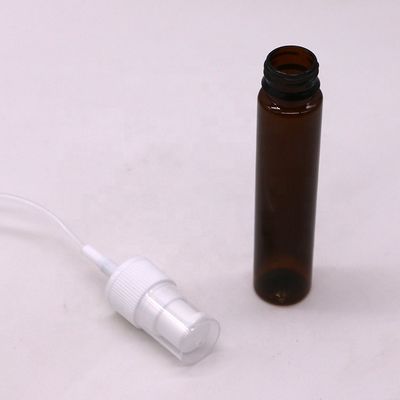 Bouteille de pulvérisation à l'épreuve des fuites de 30 ml / 10 oz PET portable personnalisée couleur ambre / brun