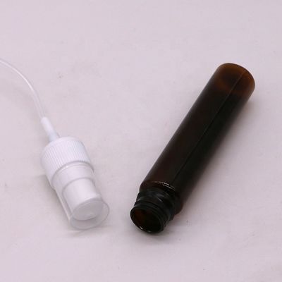 Bouteille de pulvérisation à l'épreuve des fuites de 30 ml / 10 oz PET portable personnalisée couleur ambre / brun
