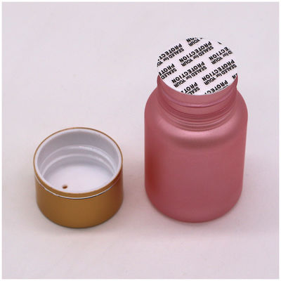 Bouteille de pilule en plastique de 40 ml en PET pour service personnalisé avec surface de gel et capuchon pour enfants
