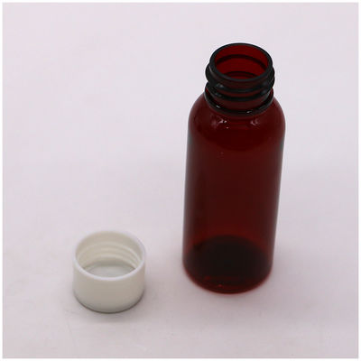 30 ml PET Boston rond Slim 20-410 Sirop Bouteille en plastique pour le sirop d'érable Écran imprimé