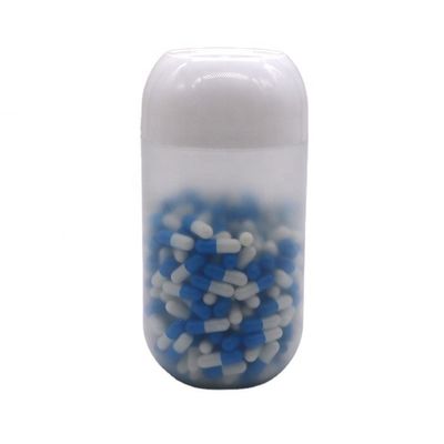 Bouchon à vis 550ML PP en forme de capsule bocal de nourriture en plastique pour biscuit bonbons couleur personnalisée