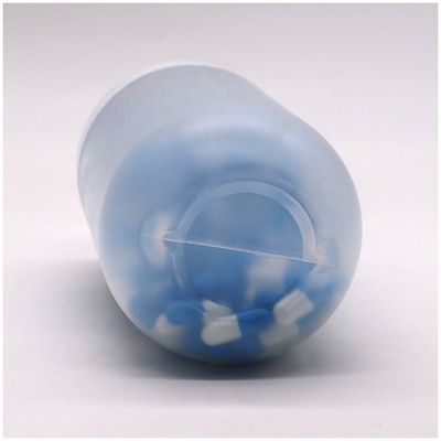Bouchon à vis 550ML PP en forme de capsule bocal de nourriture en plastique pour biscuit bonbons couleur personnalisée