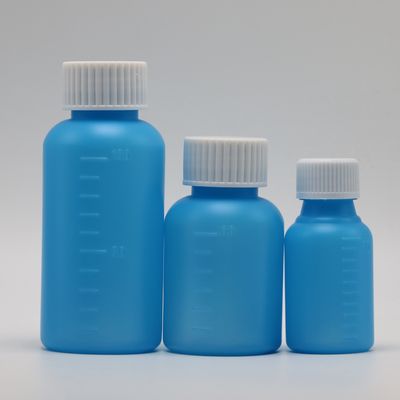 Bouteille de comprimés de médicaments liquides en HDPE de 30 ml / 1 oz / 1 cc avec capuchon CRC et sérigraphie