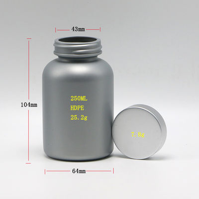 250 ml HDPE Bouteille en plastique pour médicaments Pilules Collier Matériau HDPE Médecine industrielle