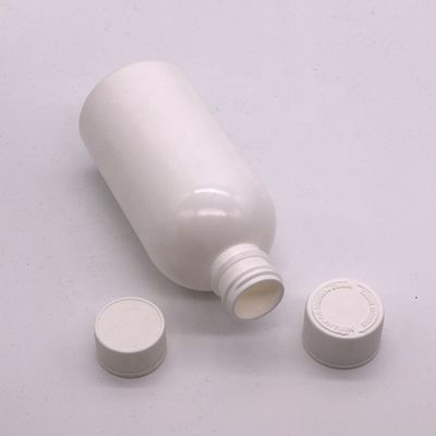 Impression par écran 100 ml/200 ml250 ml HDPE Bouteille blanche vide de médicament avec capuchon de sécurité pour enfants