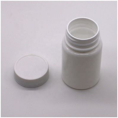 Bouteille en plastique HDPE de 45 ml avec bouchon à vis et service d'impression d'étiquettes sur mesure