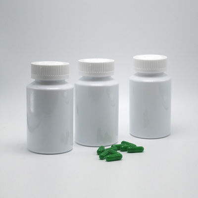 Bouteille de médicament en plastique blanc PET de 150 ml avec capuchon anti-enfant pour supplément de pilule