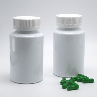 Bouteille de médicament en plastique blanc PET de 150 ml avec capuchon anti-enfant pour supplément de pilule