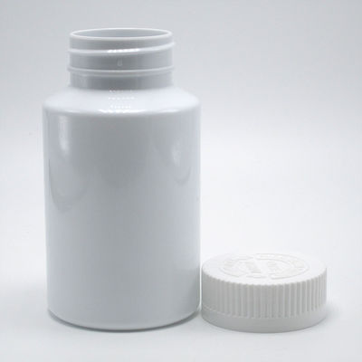 Bouteille de médicament en plastique blanc PET de 150 ml avec capuchon anti-enfant pour supplément de pilule