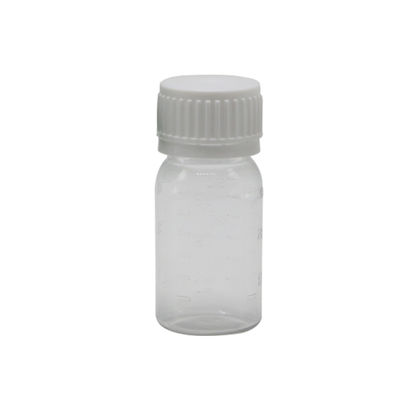 Bouteille de médicament pour liquide oral en PET blanc de 30 ml avec bouchon de sécurité et sérigraphie