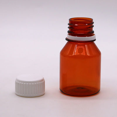 Bouteilles de pilules en plastique portables et vides en PET de 50 ml avec bouchon à vis blanc