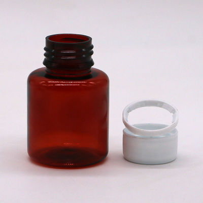 70 ml de flacon de liquide oral pour sirop pour la toux d'érable ambrée PET avec bouchon de sécurité et joint thermique
