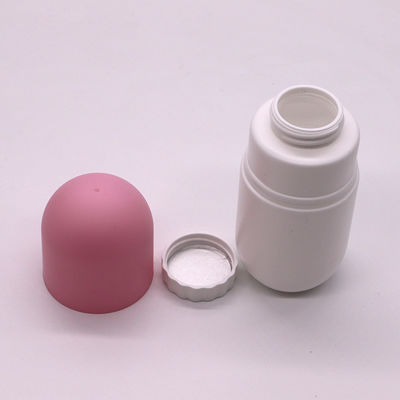 Bouteille en forme de capsule en PEHD de 130 ml pour complément alimentaire alimentaire avec capot à vis