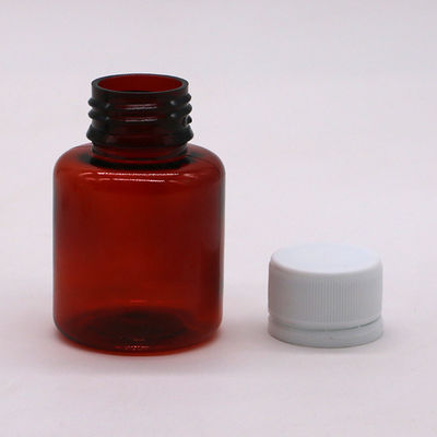 70 ml de flacon de liquide oral pour sirop pour la toux d'érable ambrée PET avec bouchon de sécurité et joint thermique
