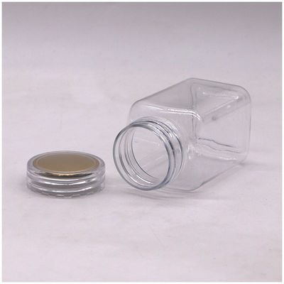 Bouteille de médicaments 100 ml Bouteille en plastique carré en PET avec couleur personnalisée et différents couvercles