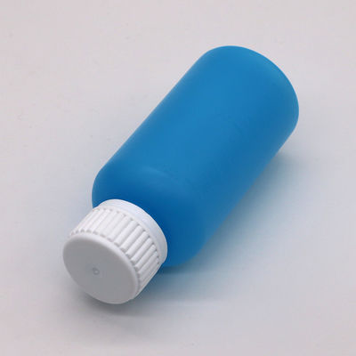 Bouteille en plastique vide liquide HDPE 100 ml de couleur personnalisable avec échelle et couvercle de sécurité