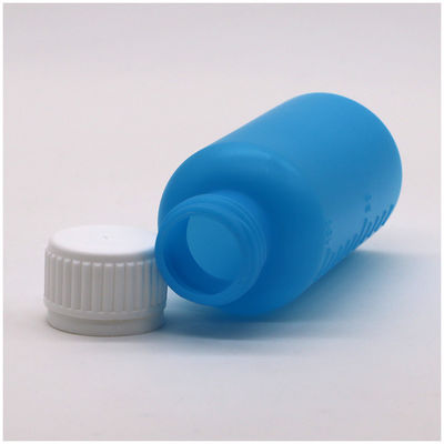 Bouteille en plastique vide liquide HDPE 100 ml de couleur personnalisable avec échelle et couvercle de sécurité