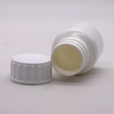 Logo personnalisé 30ml PE Bouteille blanche de médicament avec bouchon à vis haute durabilité