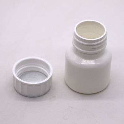 Logo personnalisé 30ml PE Bouteille blanche de médicament avec bouchon à vis haute durabilité