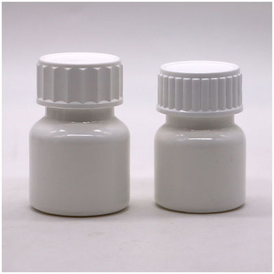 Logo personnalisé 30ml PE Bouteille blanche de médicament avec bouchon à vis haute durabilité