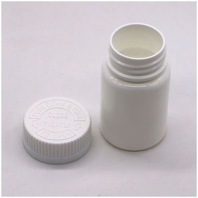 Bouteille en plastique HDPE de forme ronde en PE de 50 ml pour le stockage de comprimés solides