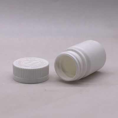 Bouteille en plastique PE ronde de 30 ml pour médicaments Comprimé solide Capsule Solution de stockage
