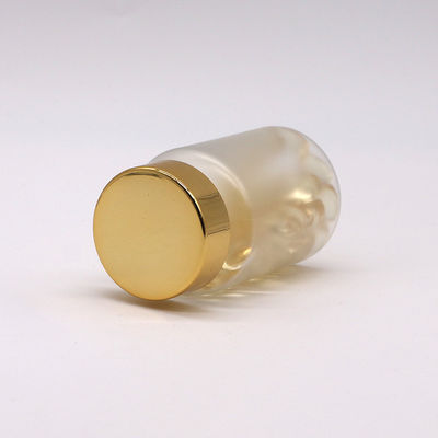 Récipients de capsules de pilules médicamenteuses en PET de 90 ml avec finition glacée et bouchon à vis