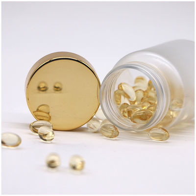 Récipients de capsules de pilules médicamenteuses en PET de 90 ml avec finition glacée et bouchon à vis