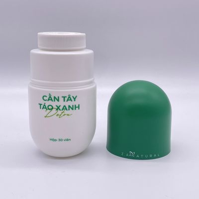 Bouteille en forme de capsule en plastique HDPE de 120 ml/130 ml/180 ml/200 ml/250 ml pour supplément de vitamines