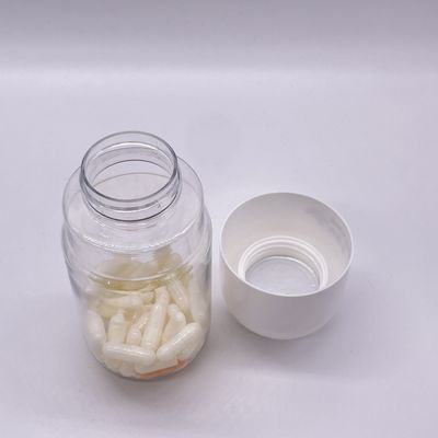 Bouteille en forme de capsule en plastique HDPE de 120 ml/130 ml/180 ml/200 ml/250 ml pour supplément de vitamines
