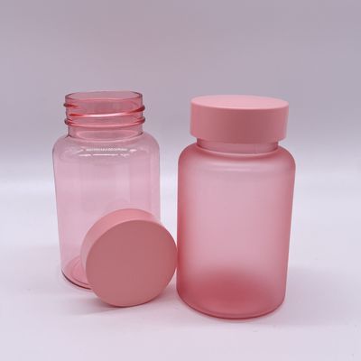 Bouteille finie en PET mat personnalisée de 120 ml avec bouchon à vis pour capsule de pilule de supplément