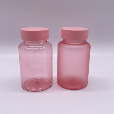 Bouteille finie en PET mat personnalisée de 120 ml avec bouchon à vis pour capsule de pilule de supplément